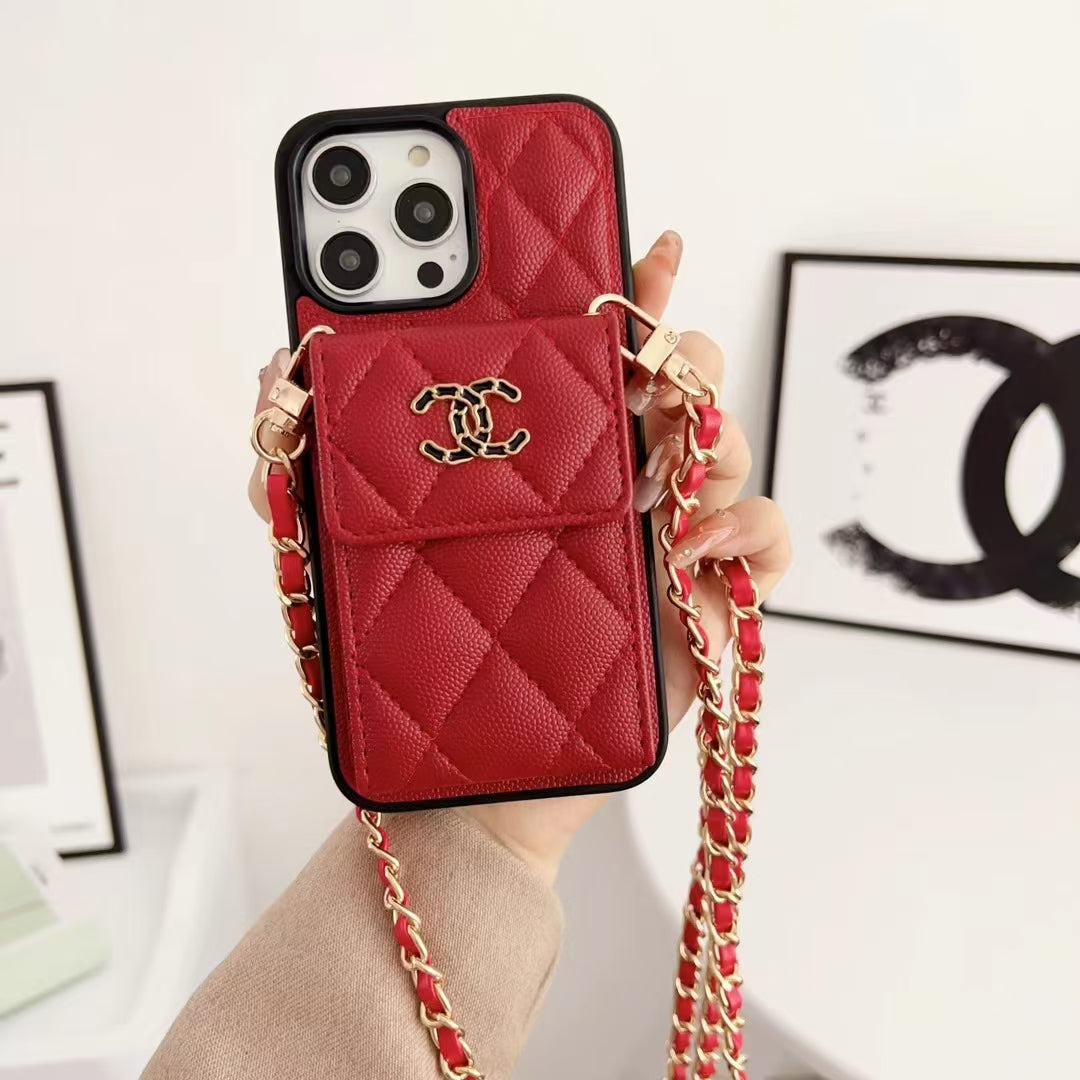 Card Holder Embroidered Phone Case for iphone