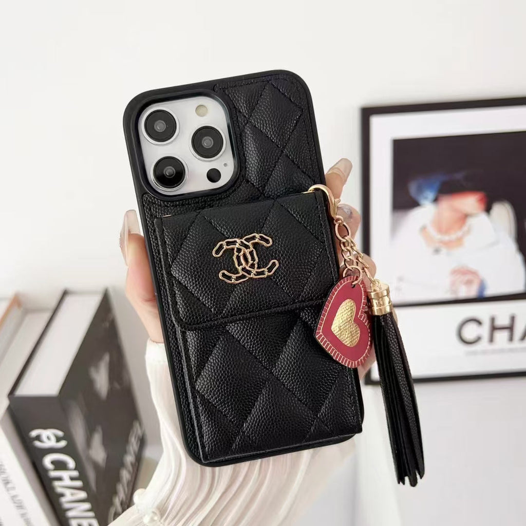 Card Holder Embroidered Phone Case for iphone