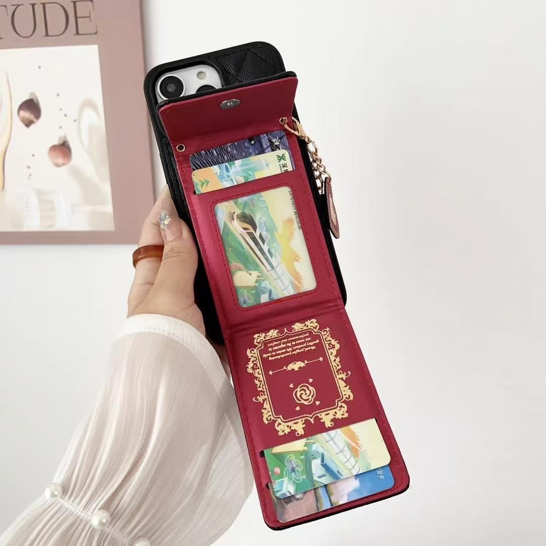 Card Holder Embroidered Phone Case for iphone