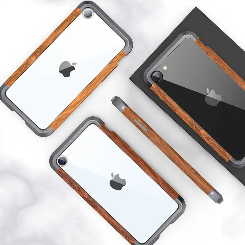 Aluminum Metal Wood Bumper Case