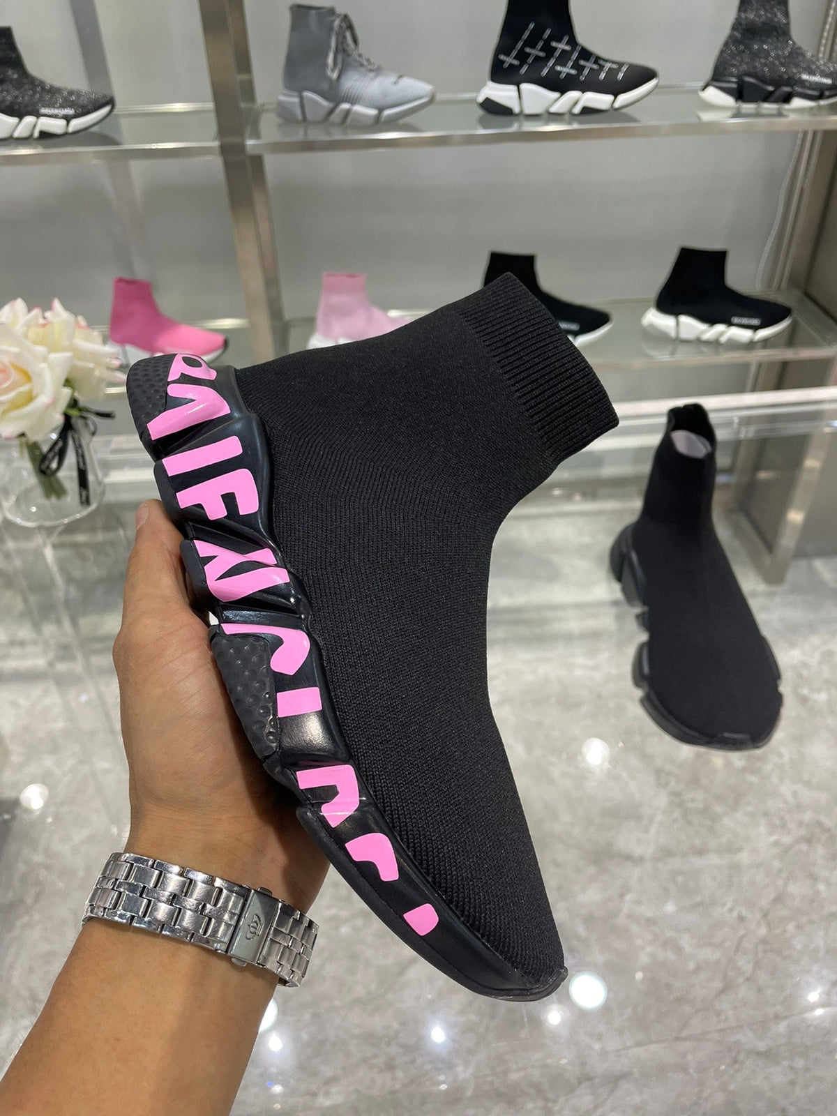 B A L E N C I A G A =SOCKS Sneakers= [5 Colours Available]
