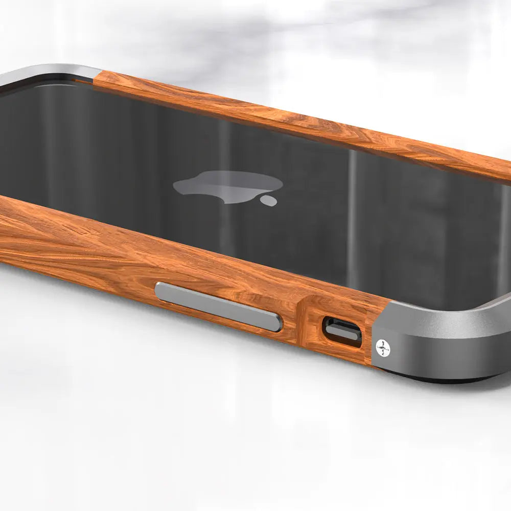 Aluminum Metal Wood Bumper Case