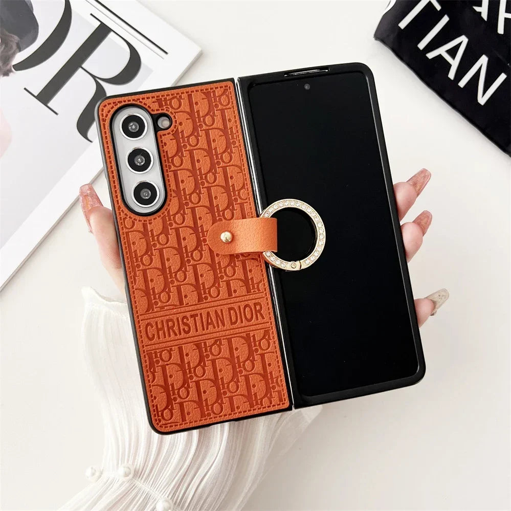 Elegant Ring Leather Case – Chic & Protective Design